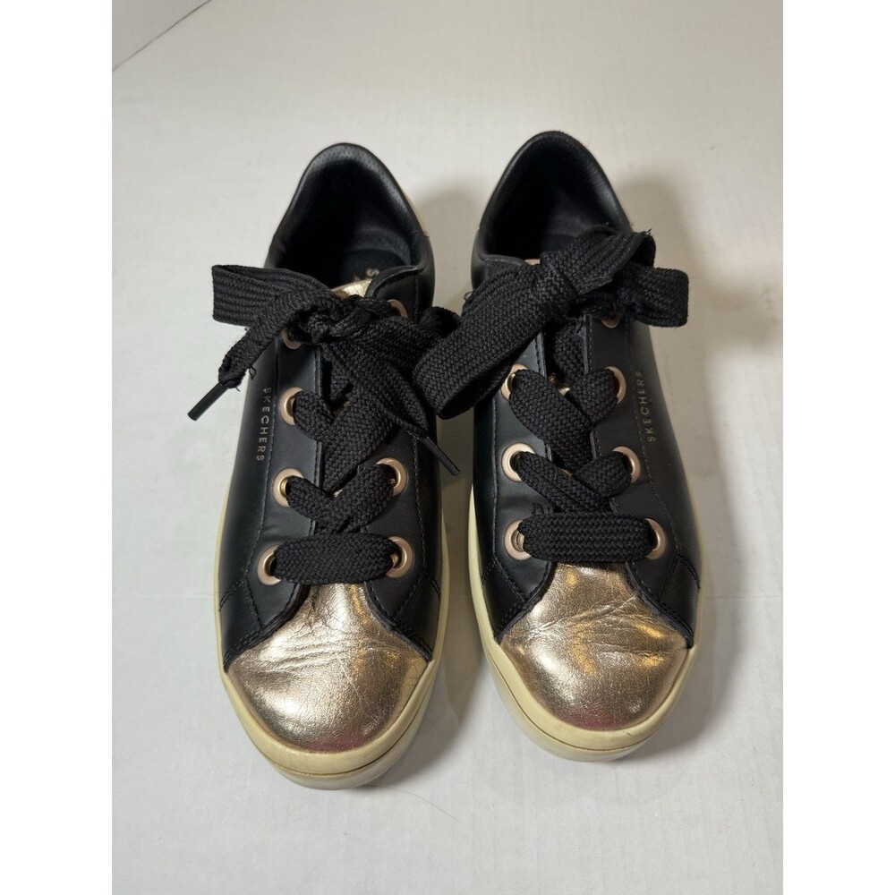 Skechers Woman's Street Los Angeles SN982 Memory Foam Size 9 Black /‎ Rosegold